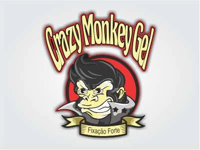 Logotipo Crazy Monkey Gel criado pela ArtSector